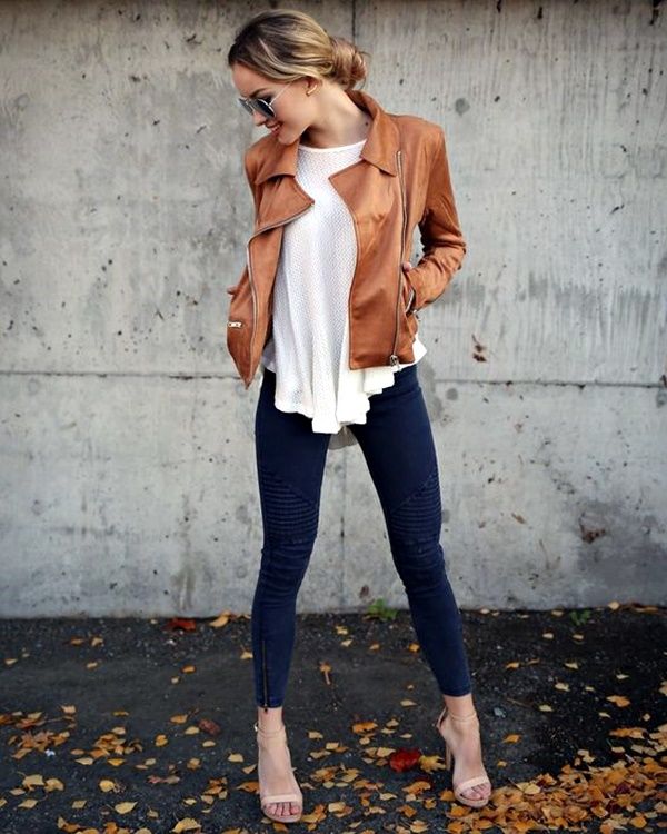 Suede skirts and jackets are back! The jacket goes with literally everything and its the perfect go-to on a chilly day.
