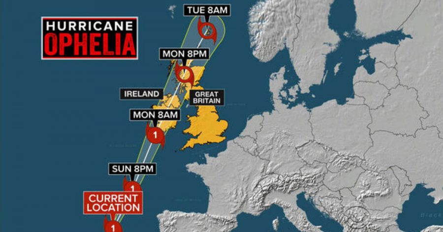 CBS News Ophelia Coverage Map