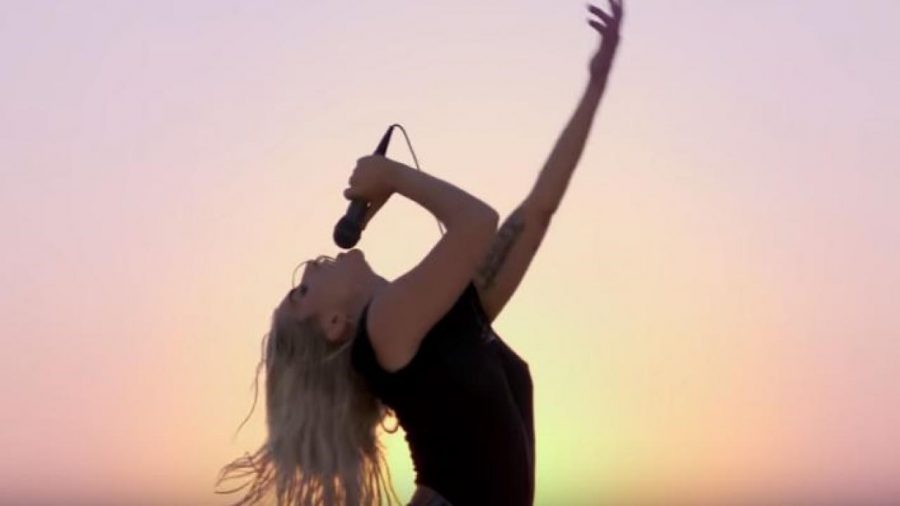 A behind the scenes look at Gagas Perfect Illusion music video from Five Foot Two, filmed at the desert surrounding Los Angeles, California