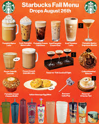 Starbucks Fall menu 2025